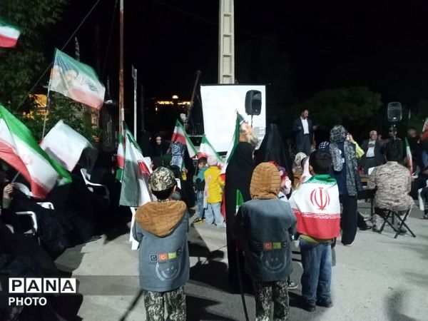 شکوه بصیرت  مردم ولایت مدار شهر بار برای دفاع از وطن 