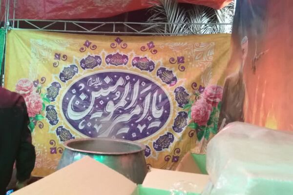 برپایی موکب پذیرایی به‌مناسبت ولادت حضرت علی(ع)