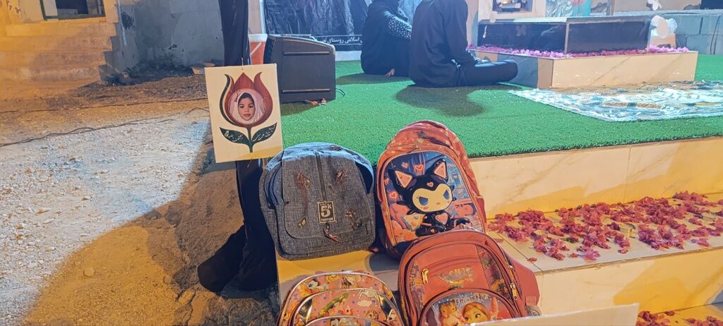 طنین فریاد مظلومیت دردانه اباعبدالله(ع) در روستای نصیرائی میناب