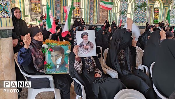 مراسم گرامیداشت چهلم امام شهید در گلزار شهدای  شهر بار نیشابور-۲