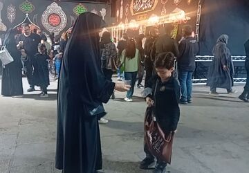 بازآفرینی عاشورا در پاتوق دانش‌آموزی باران 