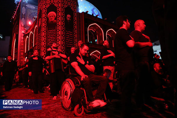 مراسم عزاداری شب تاسوعای حسینی (ع) در آستان امامزاده صالح(ع)