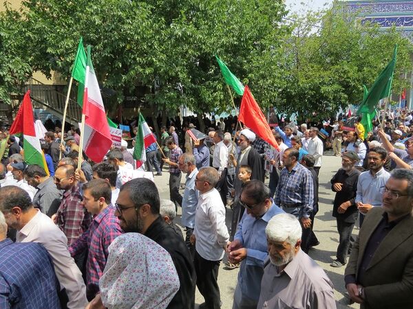 حضور پرشور مردم شهرستان بجنورد در راهپیمایی حمایت از غزه 