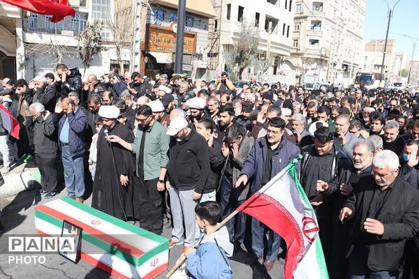 تشییع پیکر شهید حملات آمریکایی صهیونی، "شهید جواد انصاری" در باقرشهر 