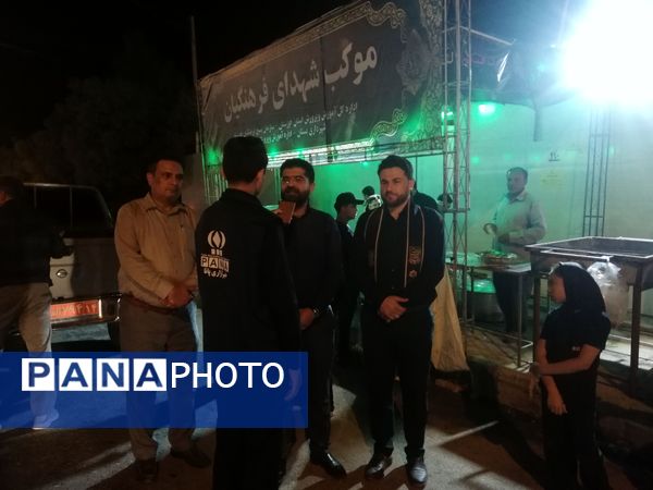 بازدید سرپرست سازمان دانش‌آموزی خوزستان از روند فعالیت‌ها و خدمات‌رسانی به زوار اربعین حسینی در منطقه بستان