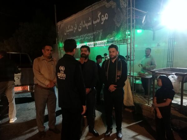بازدید سرپرست سازمان دانش‌آموزی خوزستان از روند فعالیت‌ها و خدمات‌رسانی به زوار اربعین حسینی در منطقه بستان