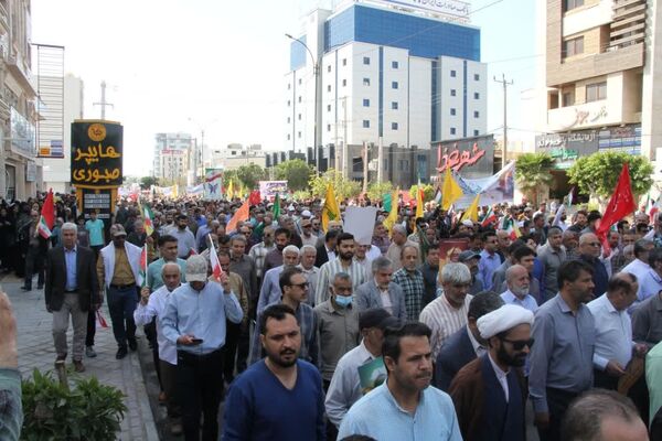 راهپیمایی روز قدس در بوشهر 