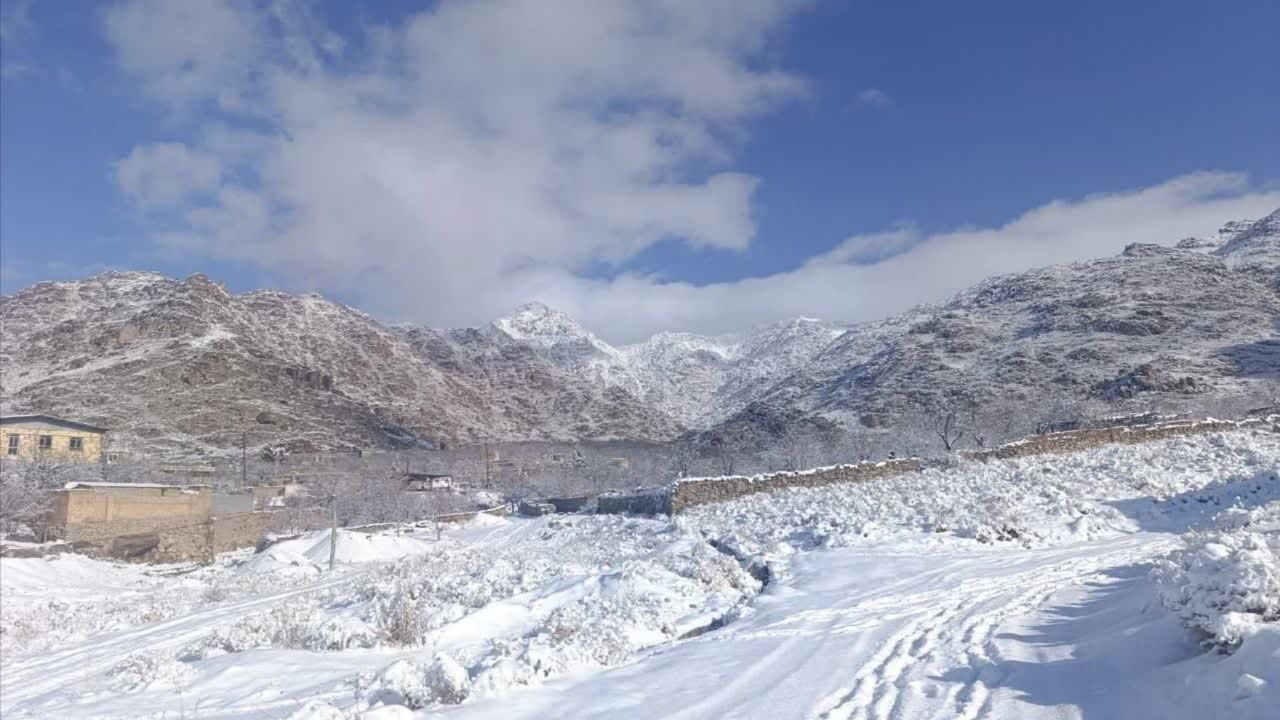 سفیدپوش شدن روستاهای یزد به روایت تصویر