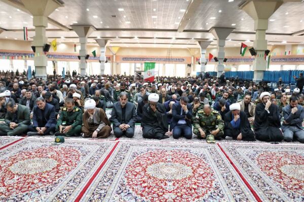 مراسم عزاداری شهیدان خدمت در مصلای امام خمینی(ره)  شهرستان بجنورد