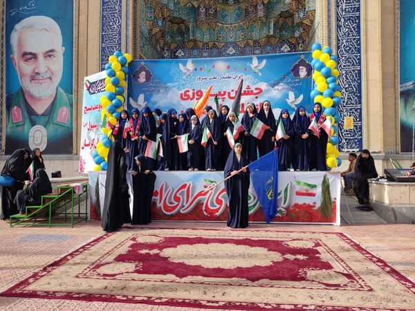 راهپیمایی ۲۲ بهمن در دیار حاج قاسم سلیمانی