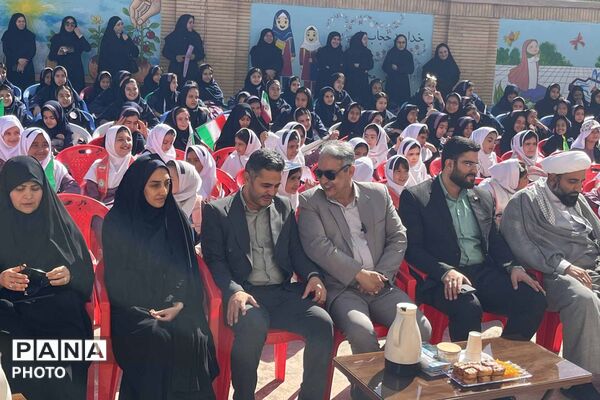 زنگ مقاومت در مدرسه شاهد نرگس؛ همزمان با هفته دفاع مقدس