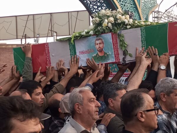 تشییع باشکوه پیکر شهید مبارزه با اسرائیل جنایتکار
