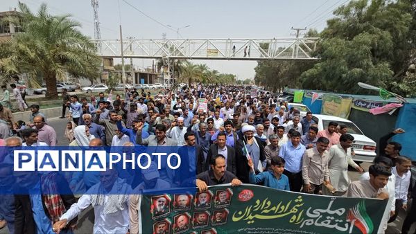 راهپیمایی خشم و نصر در سراسر استان کرمان