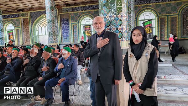 مراسم گرامیداشت چهلم امام شهید در گلزار شهدای  شهر بار نیشابور-۲