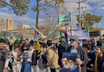 تجدید پیمان مردم اشکذر با آرمان انقلاب اسلامی 