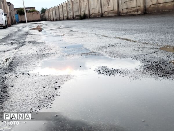 بارش رحمت الهی همراه با تگرگ در شهرستان نیشابور 