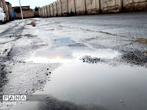 بارش رحمت الهی همراه با تگرگ در شهرستان نیشابور 
