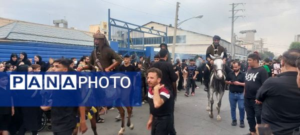استقبال عزاداران حسینی از کاروان نمادین اسرای کربلا در قم