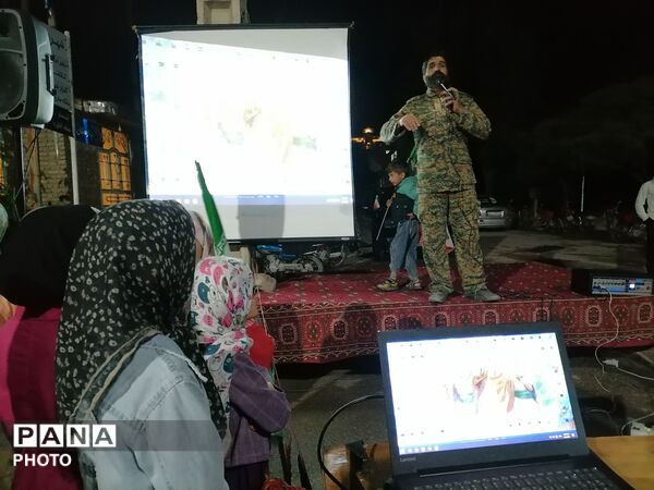 برگزاری اجتماع شبانه در حسینیه شهدای شهر بار 