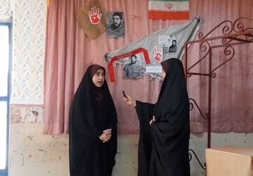 نمایشگاه «مدرسه انقلاب» به مناسبت دهه فجر در مدرسه شهدای اقتدار 