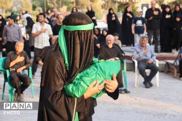 طنین تعزیه در صحن امام‌زاده عقیل (ع) اسلامشهر 