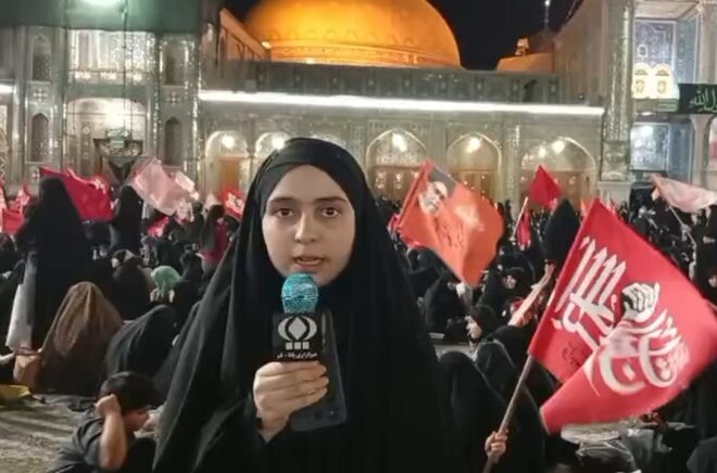 حضور پرشور بانوان در مراسم چهلم رهبر شهید