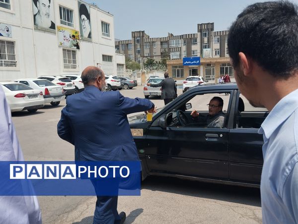 موکب دبیرستان ناصر در آموزش  و پرورش ناحیه ۷