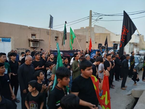 تشییع نمادین پیکر امام حسین(ع) در گمبوعه بزرگ