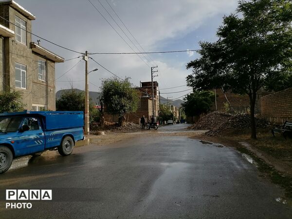 بارش شدید باران در اواخر خرداد ماه در شهر بار 