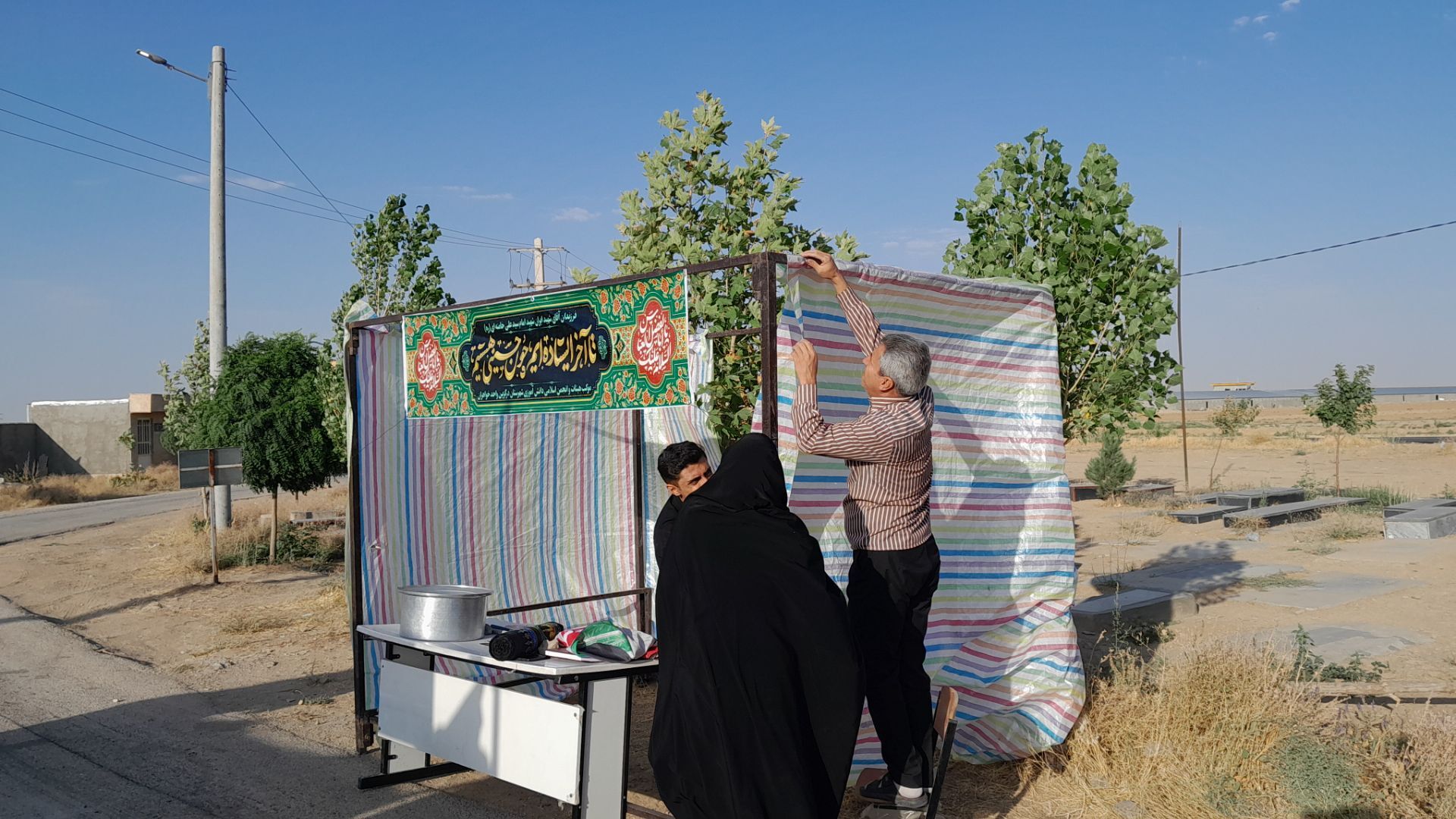درگزین یک‌بار دیگر با جاماندگان اربعین به عشق حسین(ع) گره خورد