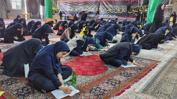 برگزاری لیگ جت دختران در مصلی بقیة اللّٰه شهرستان اشتهارد 