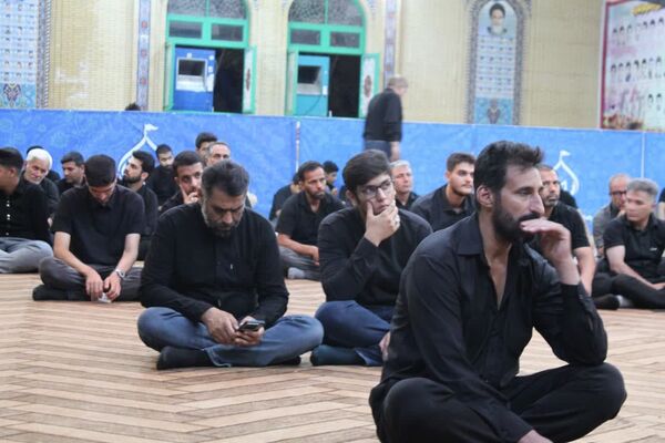مراسم سوگواری ابا عبدالله در هیات رزمندگان اسلام شهرستان خرامه 