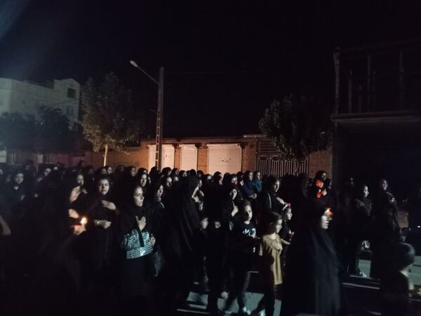 مراسم شام غریبان در شهر تیتکانلو