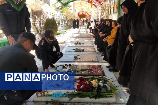 سومین سالگرد شهید علی‌اکبر رنجبر در گلزار شهدای شیراز