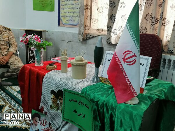 روایتگری جانباز جنگ تحمیلی در دبیرستان حاج مهدی روحانی ارغا شهرستان خلیل آباد