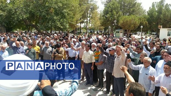 اجتماع مردم کاشمر در سرکوب رژیم صهیونسیتی 