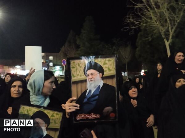  تجمع بزرگ مردم غیور و خونخواه شهرستان نیشابور