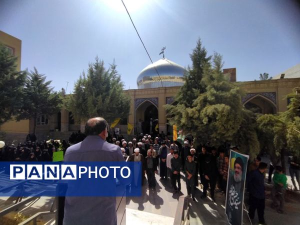 اجتماع روحانیون و طلاب حوزه علمیه خراسان شمالی در محکومیت اسرائیل و ترور  شهید سید حسن نصرالله 