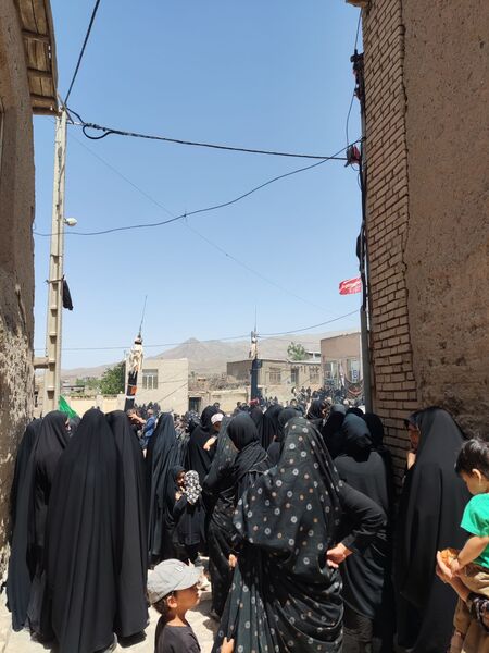 مراسم سوگواری اباعبدالله الحسین در روستای حصار