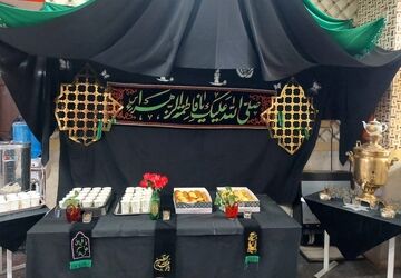 مراسم عزاداری در دبیرستان شهید همت
