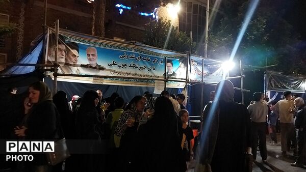 موکب شهدای روستای آهوان در نود و دومین شب از اجتماعات مردمی 