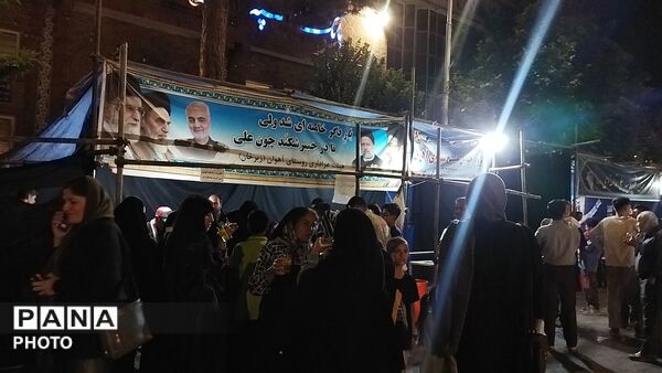 موکب شهدای روستای آهوان در نود و دومین شب از اجتماعات مردمی 