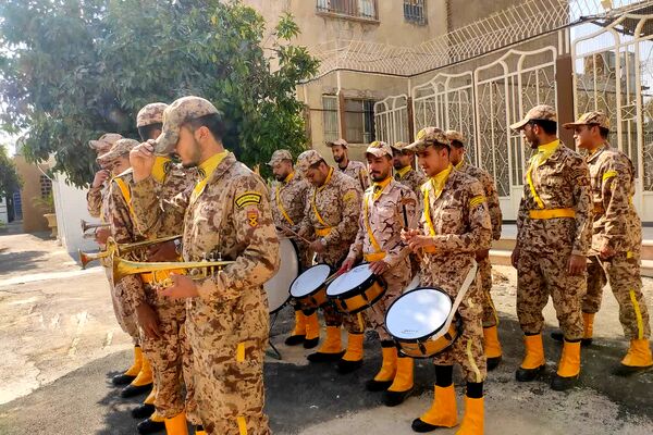 مراسم تشییع پیکر شهید جانباز حاج احمد شیخ حسینی در حرم سید علاءالدین حسین(ع)