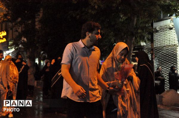 طنین خطبه عقد بیست زوج جانفدای ایران در شب‌های بعثت مردم مرند 