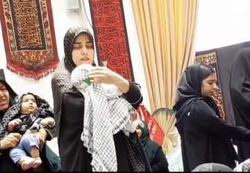 مراسم  شیرخوارگان حسینی در فاز هشت پردیس