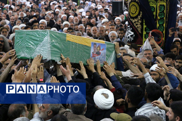 تشییع پیکر شهید مدافع حرم لشکر فاطمیون در قم