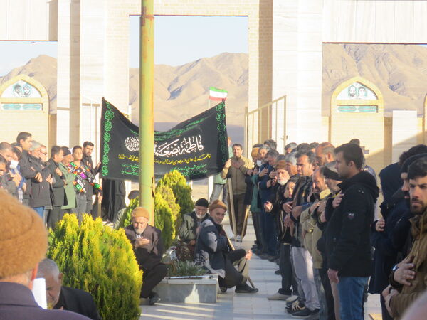 اجتماع و دسته روی عزاداران علوی در شهر درق برگزار شد