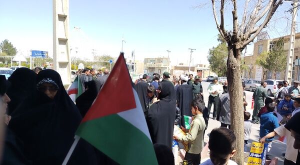 طنین شعار انا علی العهد یا قدس در شهرستان مروست