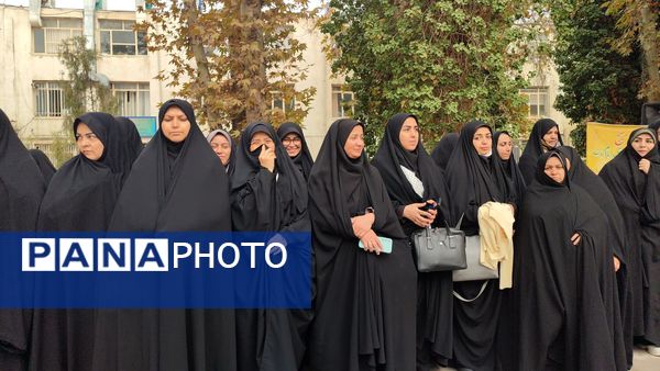 رزمایش گردان‌های بسیج فرهنگیان سپاه امام رضا (ع) در اداره‌کل آموزش و پرورش خراسان رضوی