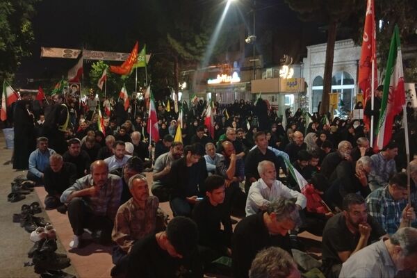 مراسم باشکوه عزاداری محرم همراه با تجمع در مسجد جامع شهرستان نیشابور